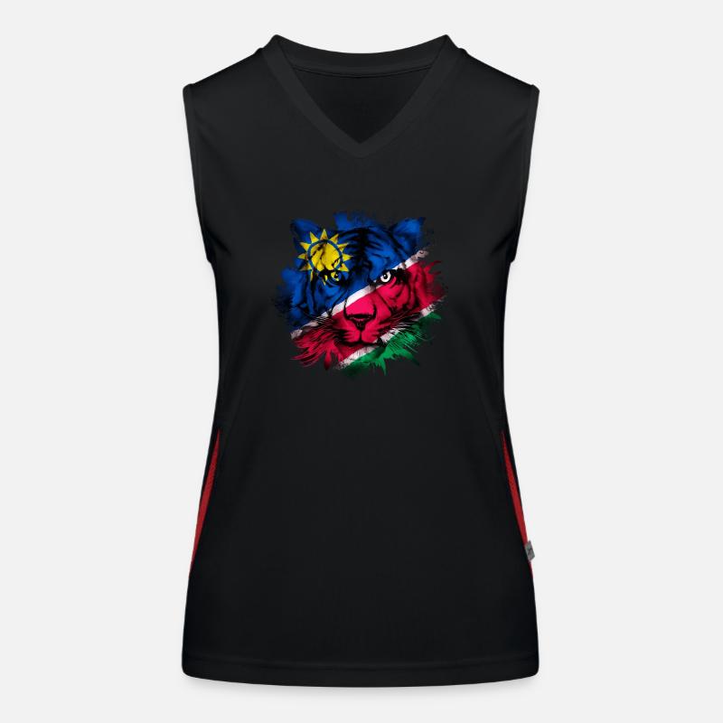 Namibia Funktionelles Kontrast-Tank Top für Frauen