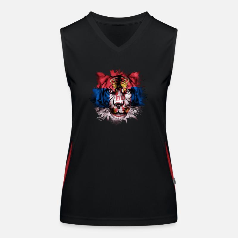 Serbie Débardeur respirant contrasté Femme