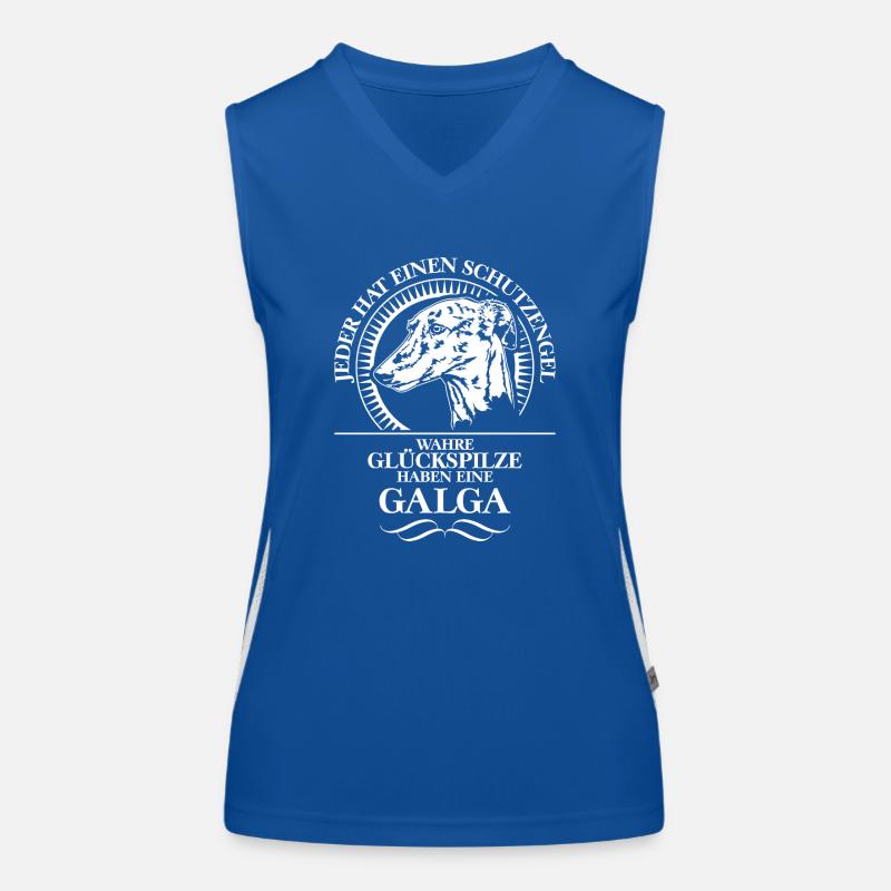 GALGA Schutzengel Hundespruch Windhund Wilsigns Funktionelles Kontrast-Tank Top für Frauen