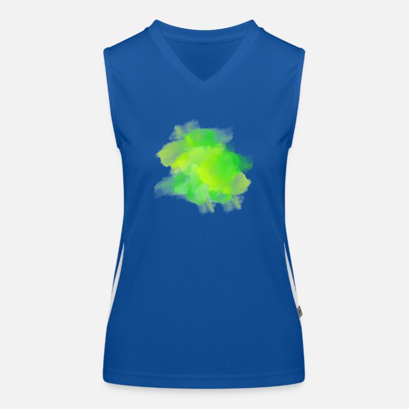 splash bunt farbe muster aufdruck comic style Funktionelles Kontrast-Tank Top für Frauen