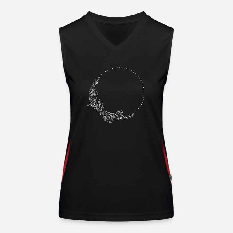 Rahmen Funktionelles Kontrast-Tank Top für Frauen