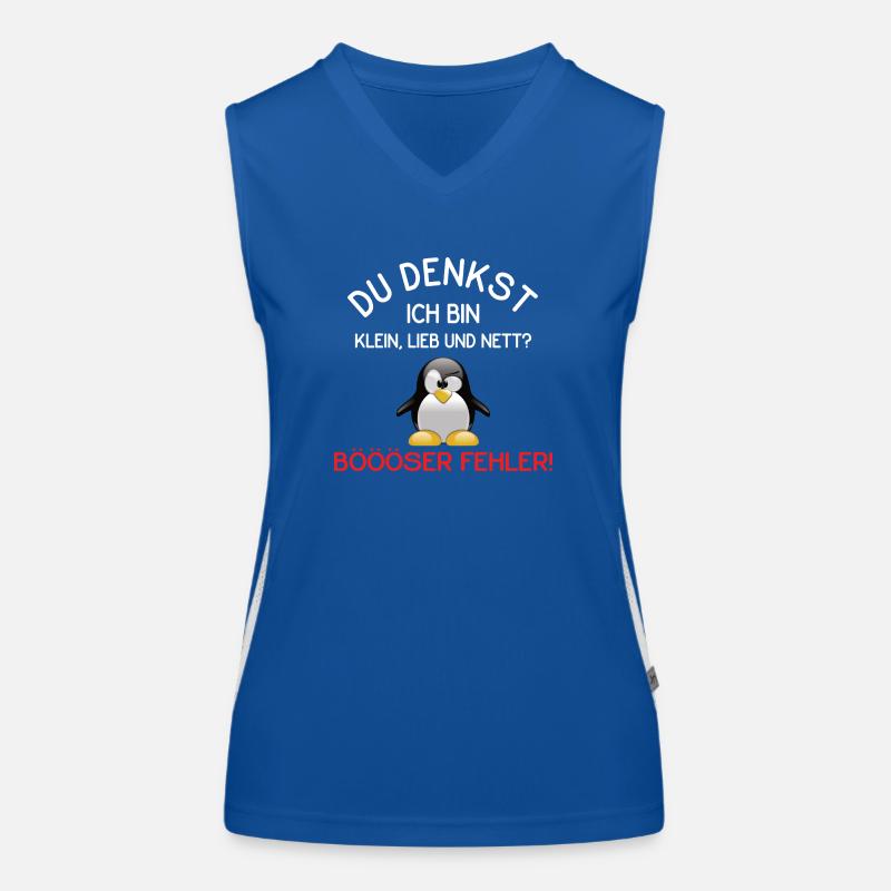 Du Denkst Ich Bin Klein Lieb Und Nett Funktionelles Kontrast-Tank Top für Frauen