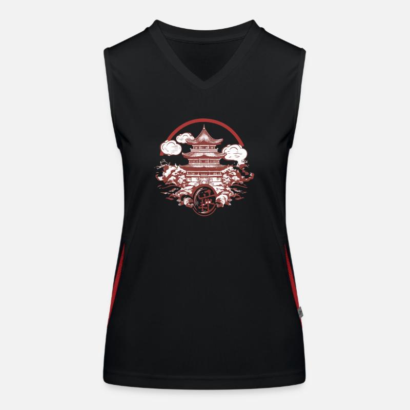 Chinesische Folklore Funktionelles Kontrast-Tank Top für Frauen