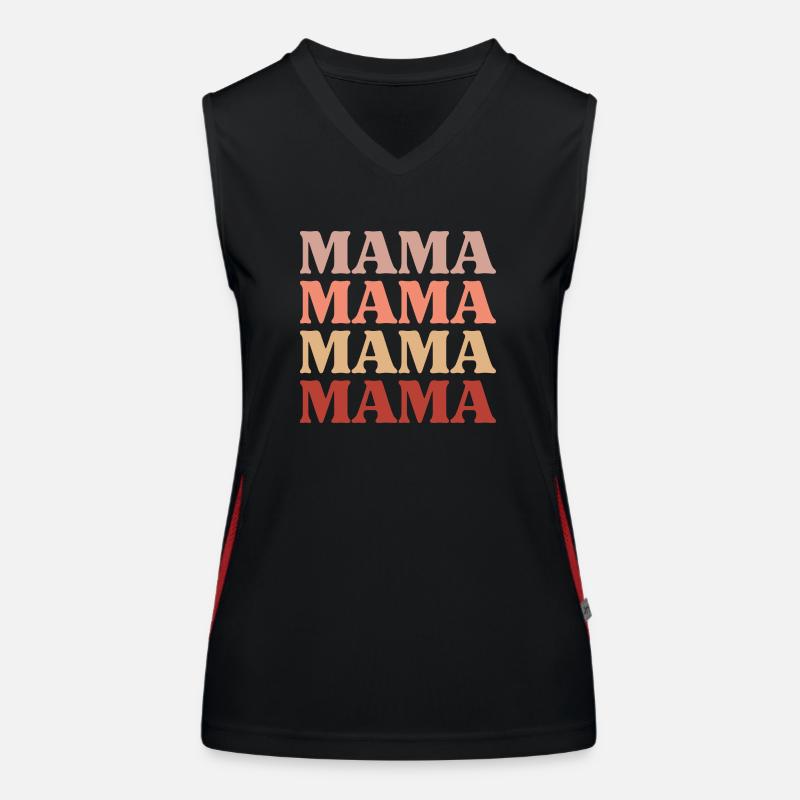 Mama mal vier Funktionelles Kontrast-Tank Top für Frauen