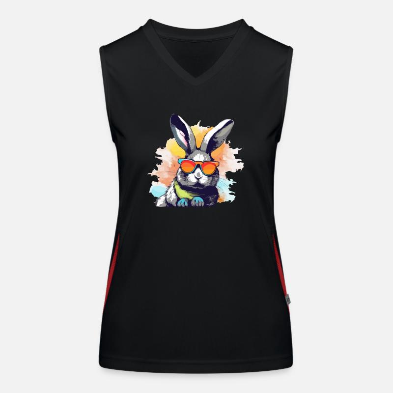 Log the rabbit Women's Functional Contrast Tank Top