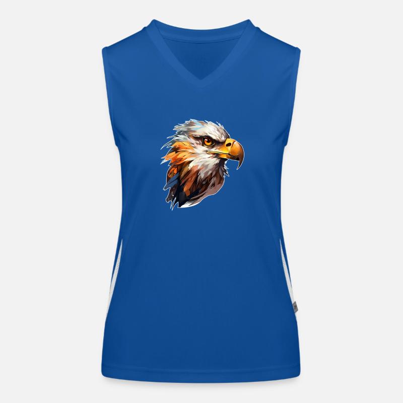 Greifvogel Funktionelles Kontrast-Tank Top für Frauen