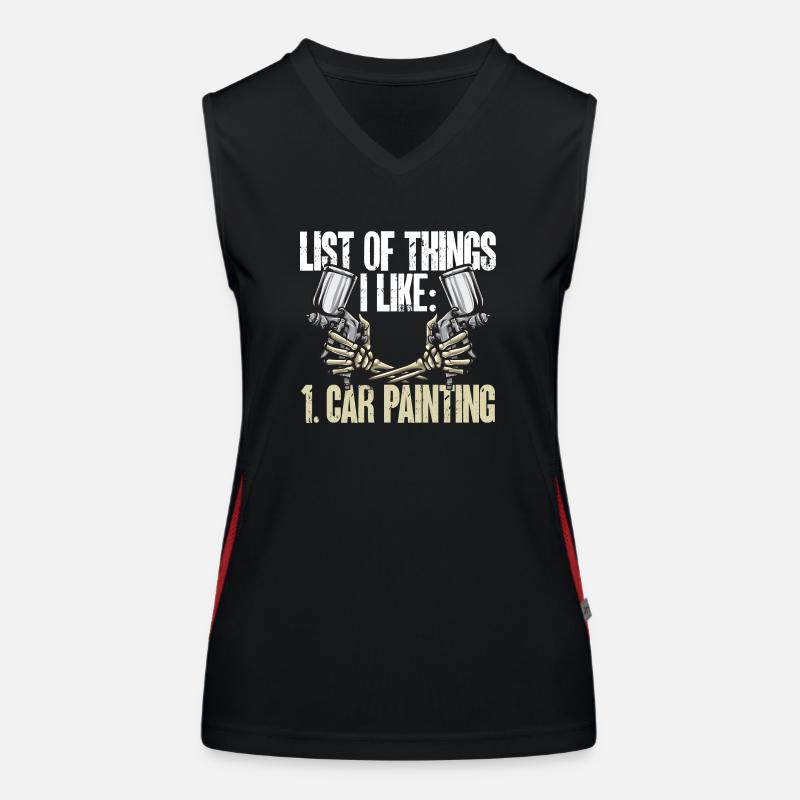 Body Painter Car Painter Painter Women's Functional Contrast Tank Top