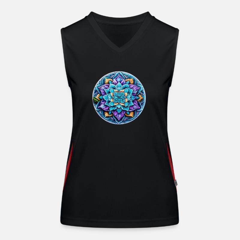 Mandala Relaxation Women's Functional Contrast Tank Top