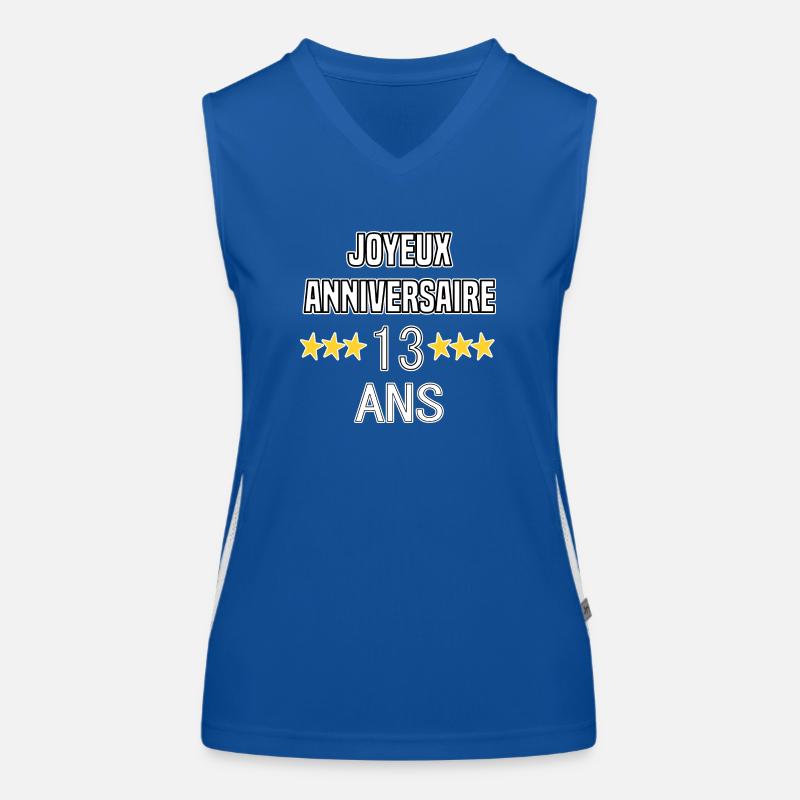 Joyeux Anniversaire 13 Ans Débardeur respirant contrasté Femme