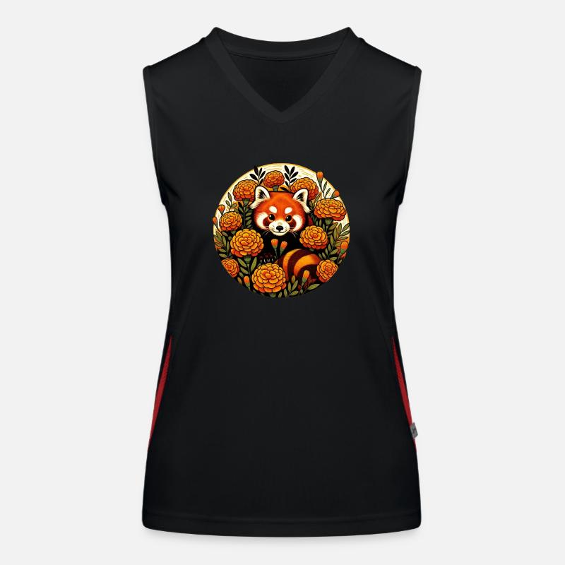 Red Panda Women's Functional Contrast Tank Top