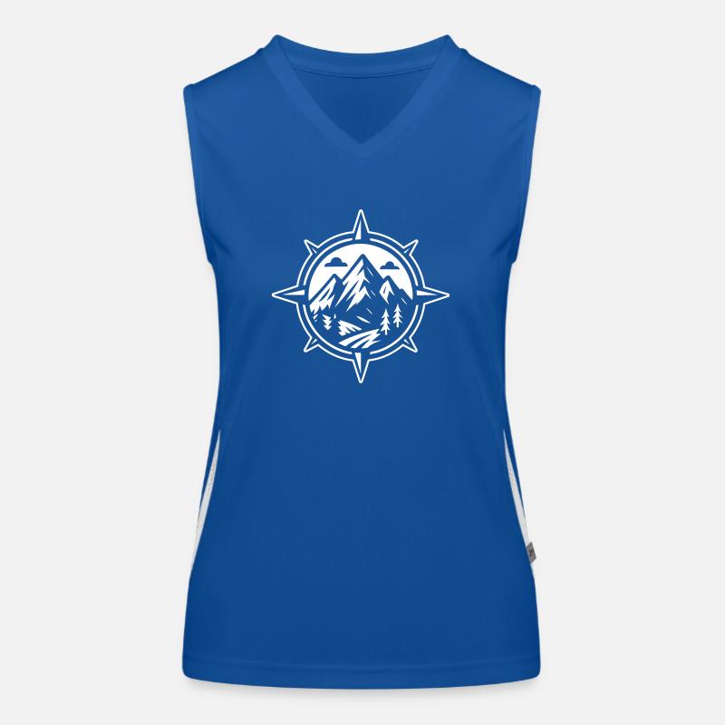 Compass Mountains Women's Functional Contrast Tank Top