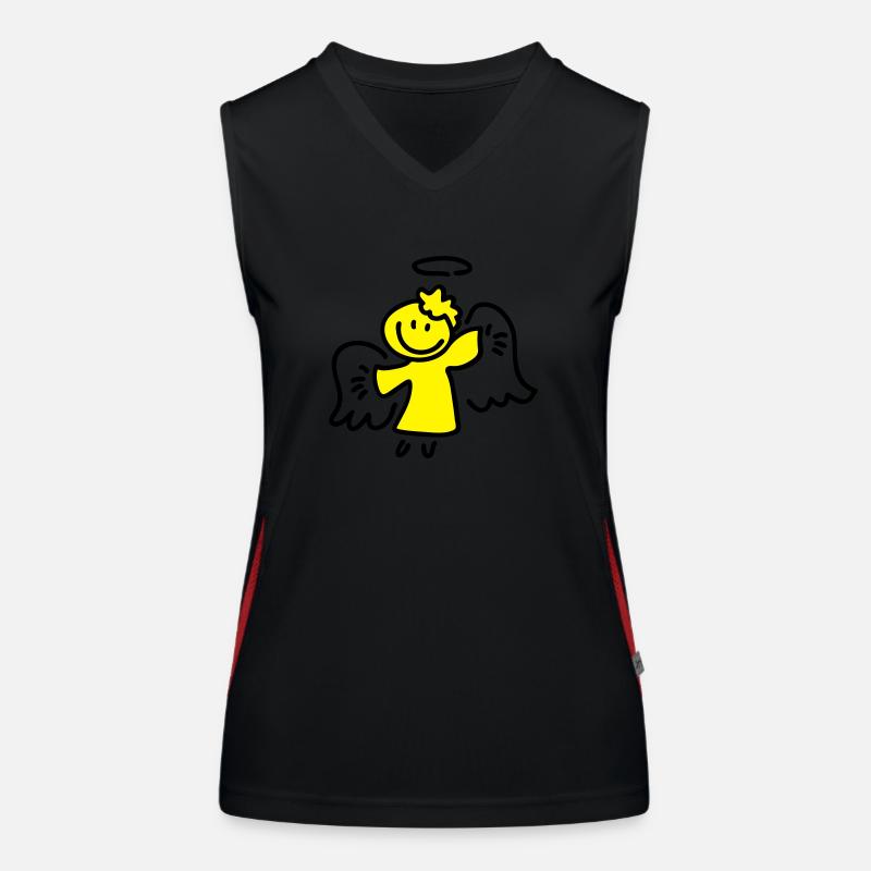 Kleiner Engel Funktionelles Kontrast-Tank Top für Frauen