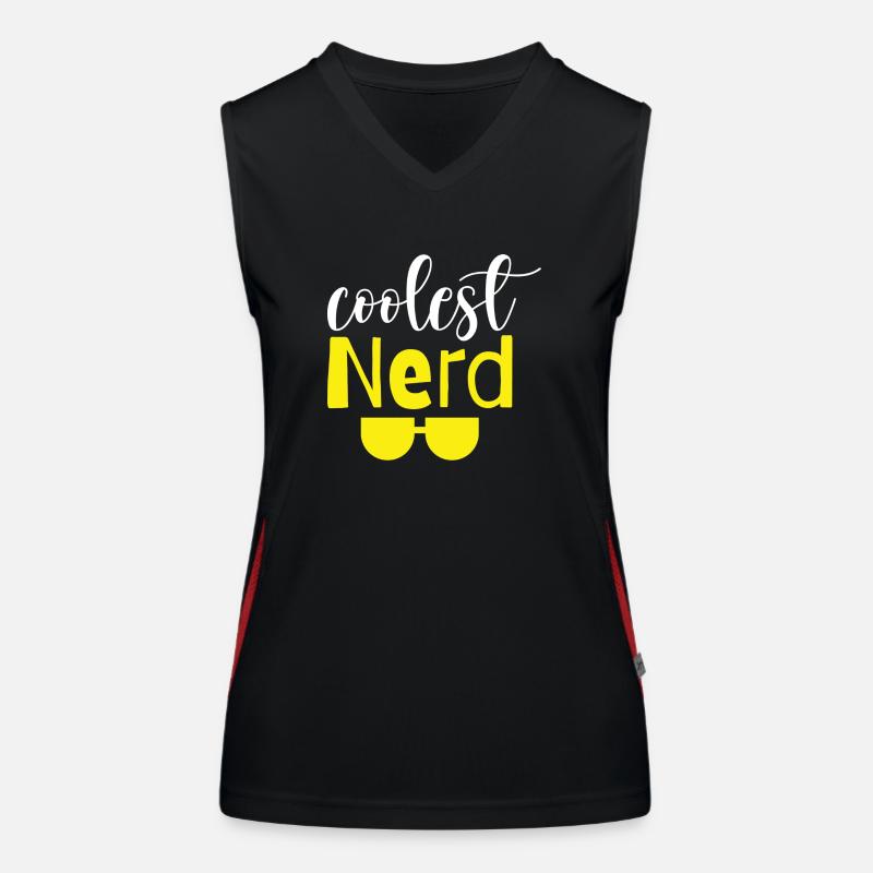 Nerd le plus cool Débardeur respirant contrasté Femme