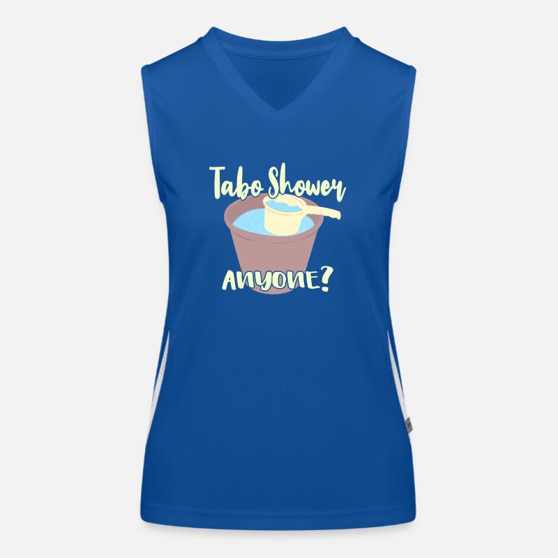 Tabo Shower Qualcuno? Top sportivo da donna in contrasto cromatico