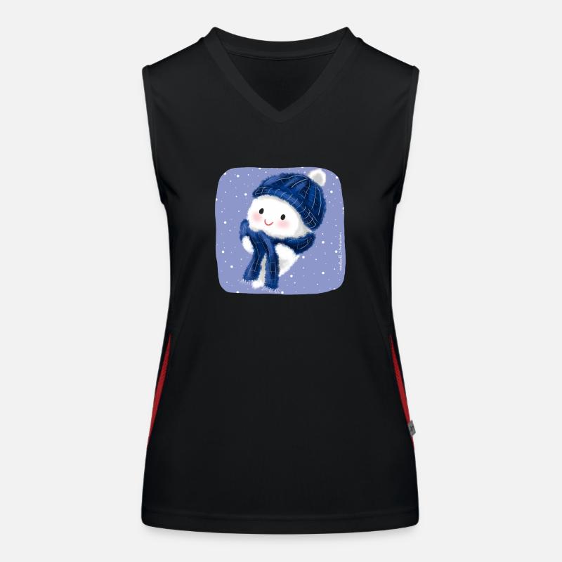 Schnee Geist Funktionelles Kontrast-Tank Top für Frauen