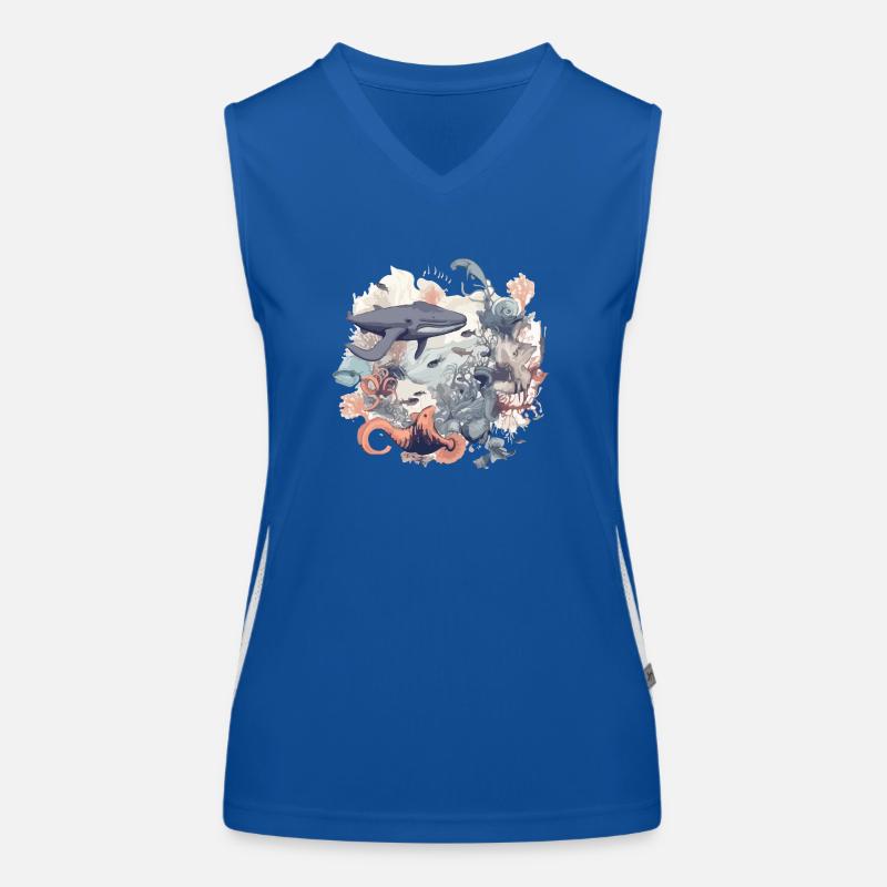 Créatures de la mer Débardeur respirant contrasté Femme