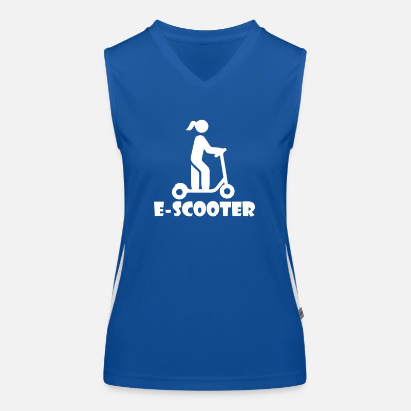 E-Scooter Roller Scooter Débardeur respirant contrasté Femme