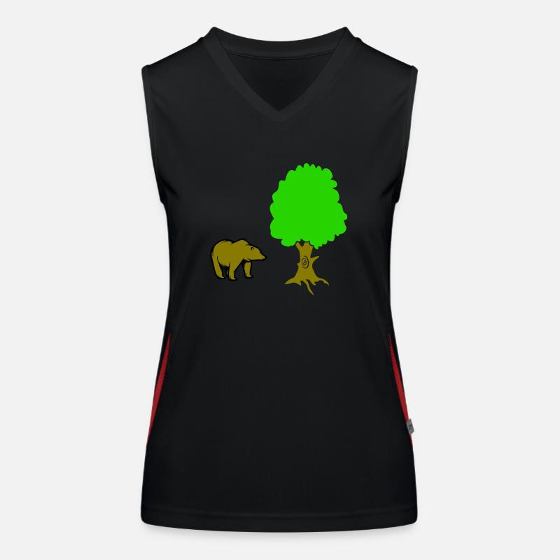 Arbre à ours Débardeur respirant contrasté Femme