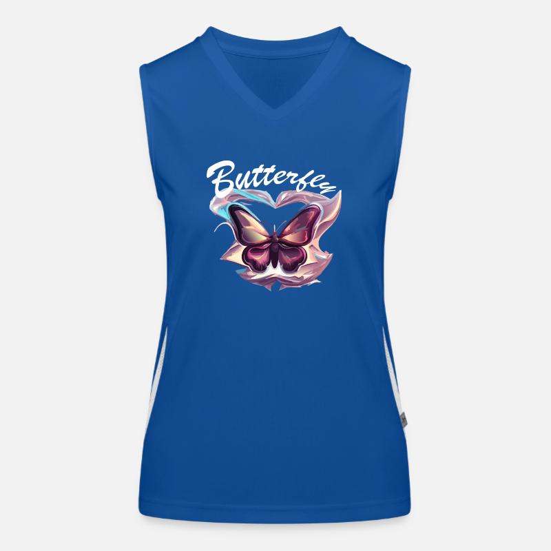 Chrome Butterfly Women's Functional Contrast Tank Top