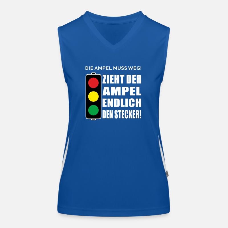 Enfin débranche le feu de circulation Débardeur respirant contrasté Femme