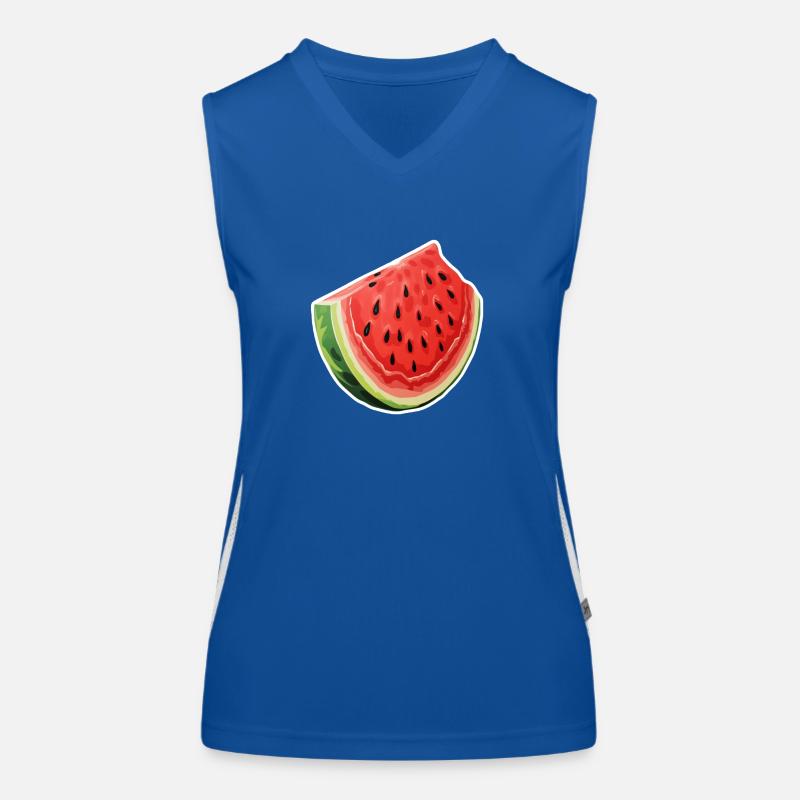 Tranche de pastèque Débardeur respirant contrasté Femme