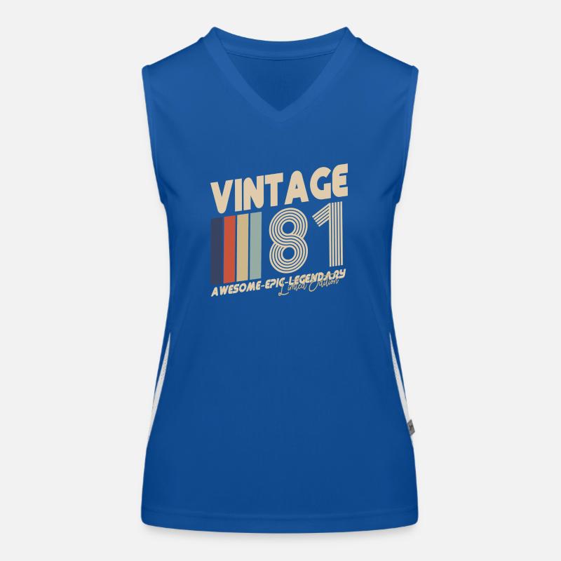 1981 Funktionelles Kontrast-Tank Top für Frauen