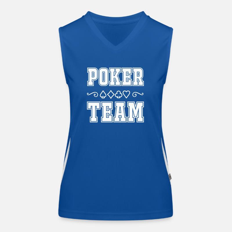 poker team Funktionelles Kontrast-Tank Top für Frauen