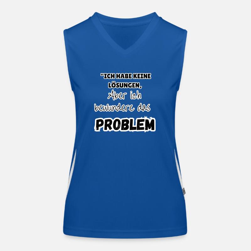 "Problem solution" Women's Functional Contrast Tank Top