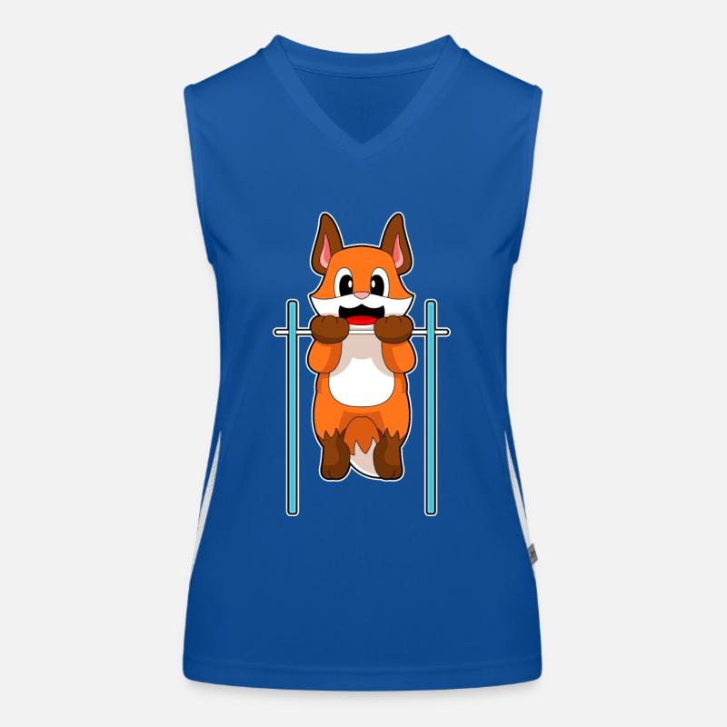 Fox Bodybuilder Tractions Musculation Débardeur respirant contrasté Femme