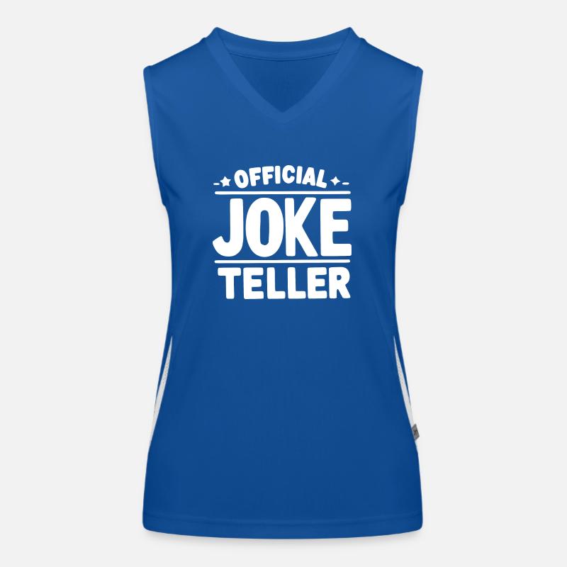 Offizieller Witzerzähler Funktionelles Kontrast-Tank Top für Frauen