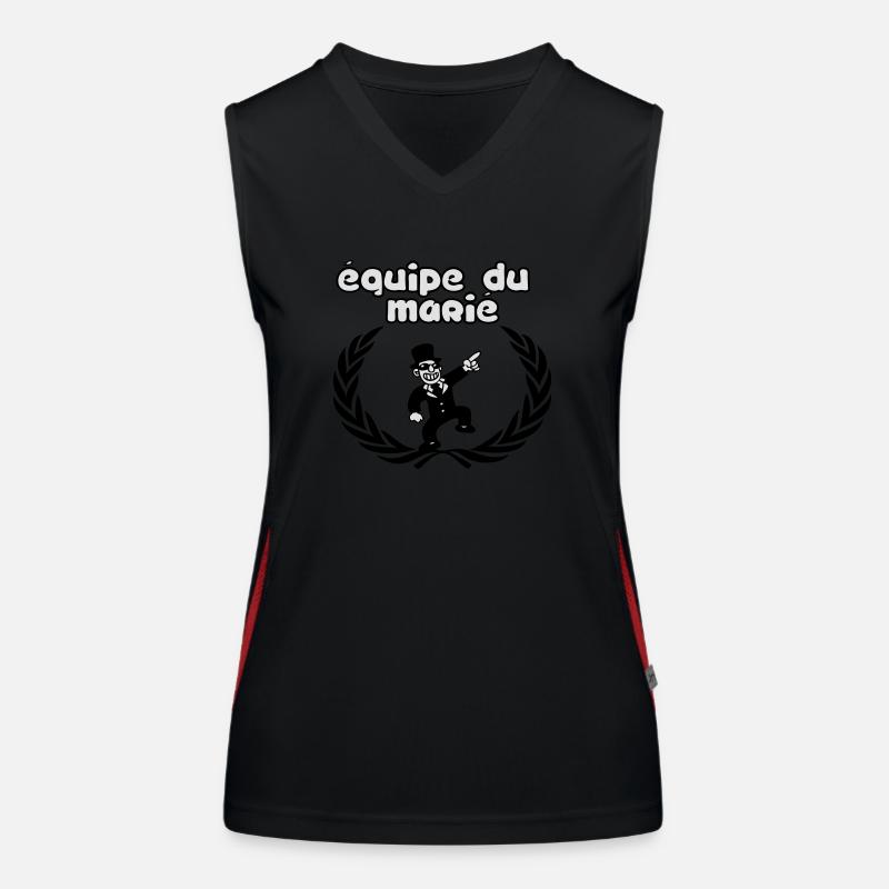equipe du mari Women's Functional Contrast Tank Top