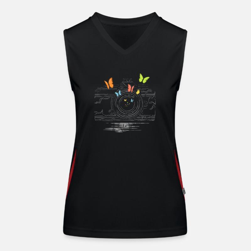 Dans l'objectif Débardeur respirant contrasté Femme