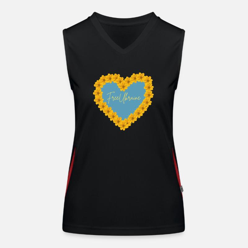 Free Ukraine Women's Functional Contrast Tank Top