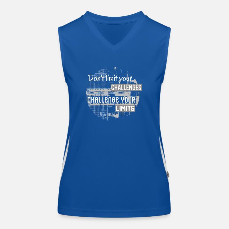 Don´t Limit Your Challenges, Challenge Your Limits Women's Functional Contrast Tank Top