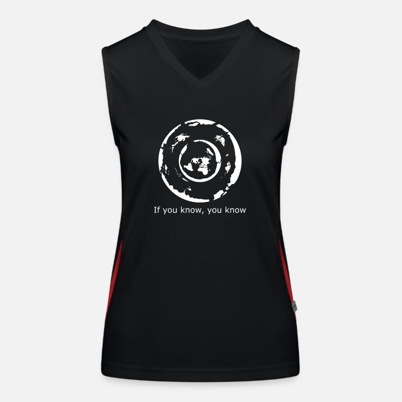 Map Earth - If you know, you know Funktionelles Kontrast-Tank Top für Frauen