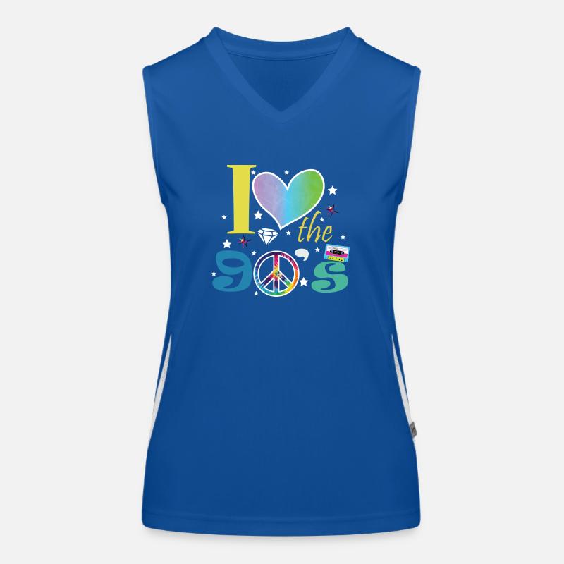 1990iger Sprüche 90s Geschenksidee Funktionelles Kontrast-Tank Top für Frauen