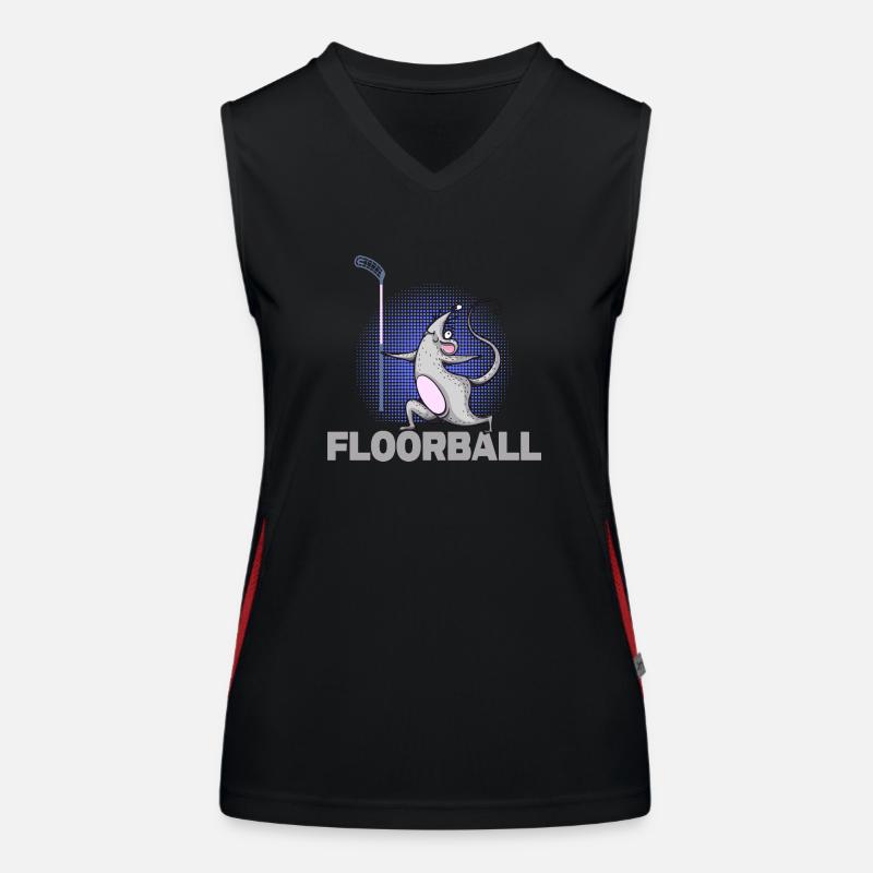 Floorball Floorball Mouse Bandy Women's Functional Contrast Tank Top