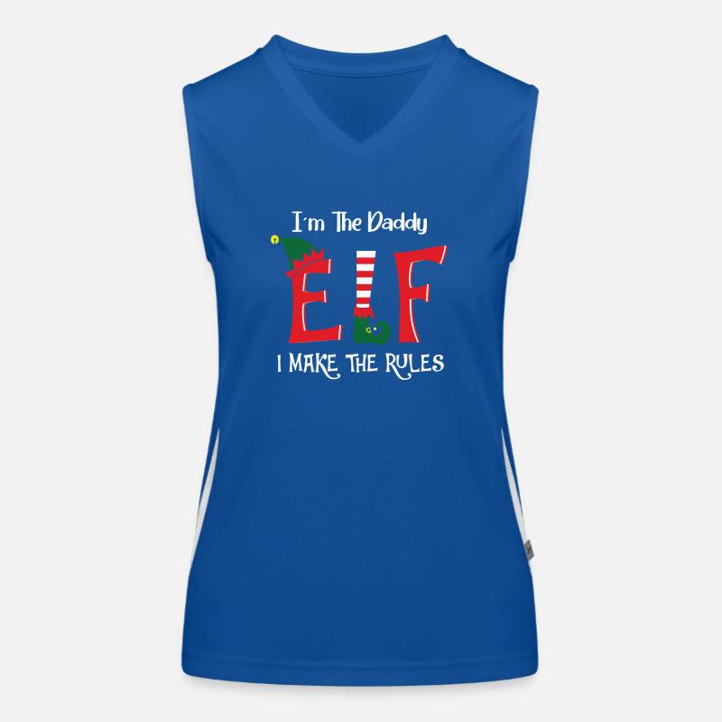 I m The Daddy Elf Women's Functional Contrast Tank Top