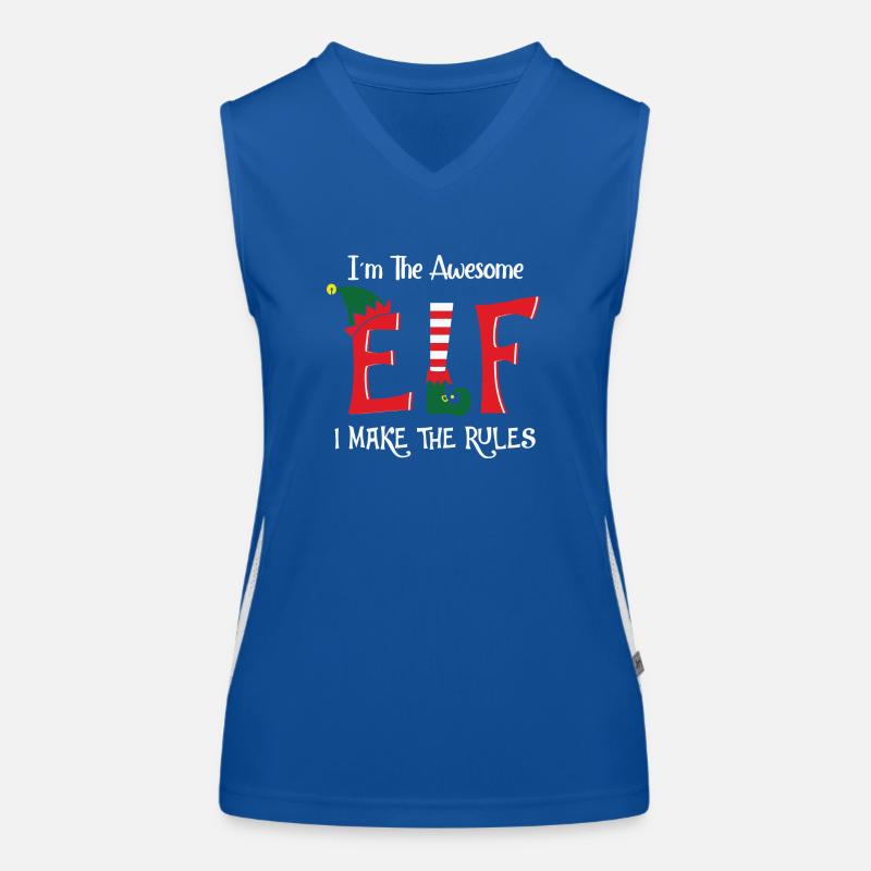 I m The Awesome Elf Women's Functional Contrast Tank Top