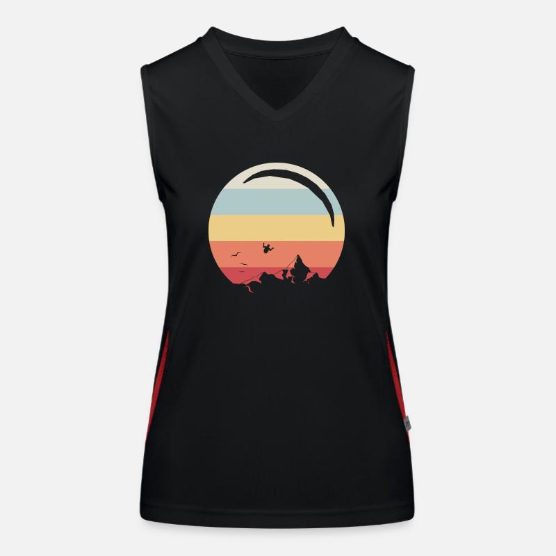 Paragleiten Funktionelles Kontrast-Tank Top für Frauen