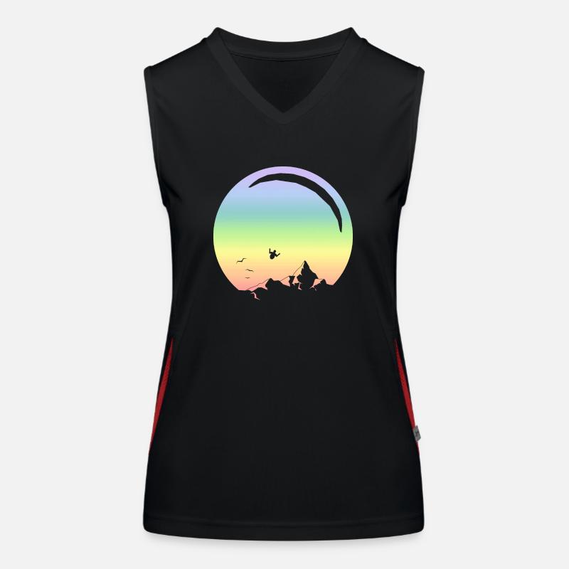 Paragleiten Funktionelles Kontrast-Tank Top für Frauen