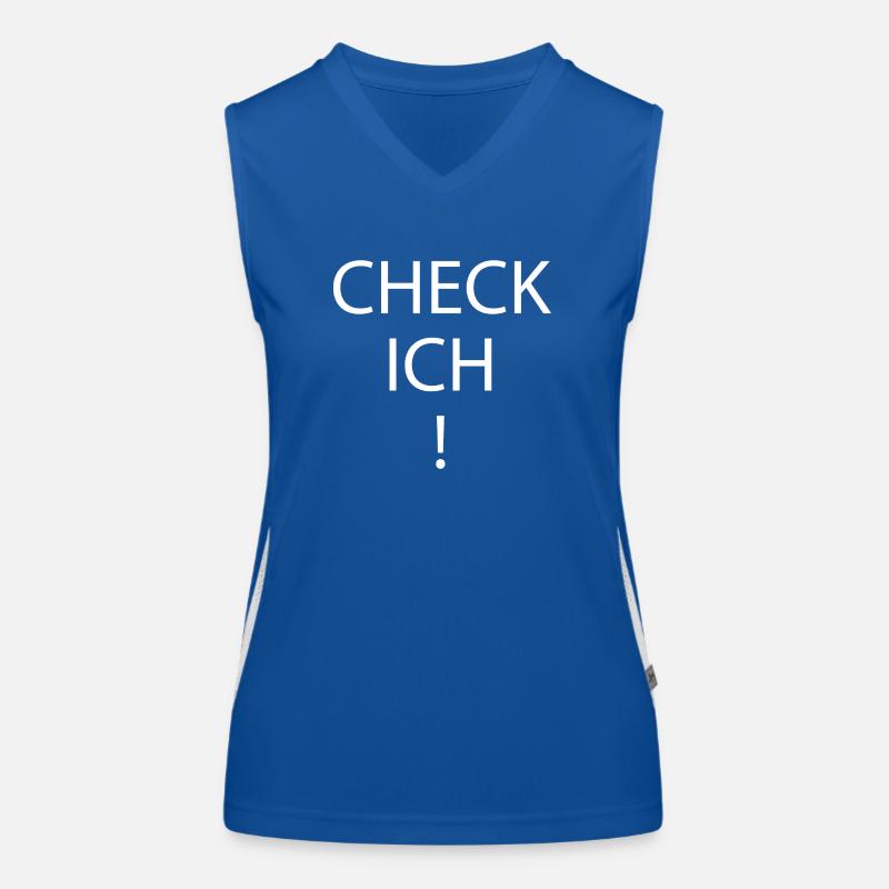 check ich Funktionelles Kontrast-Tank Top für Frauen