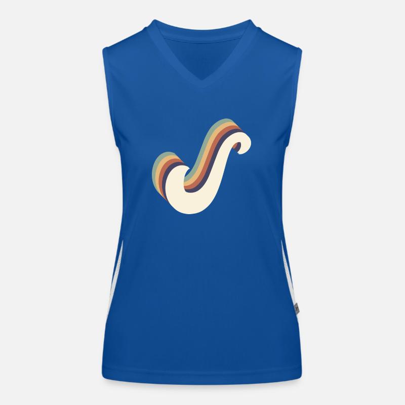 Buchstaben S Funktionelles Kontrast-Tank Top für Frauen