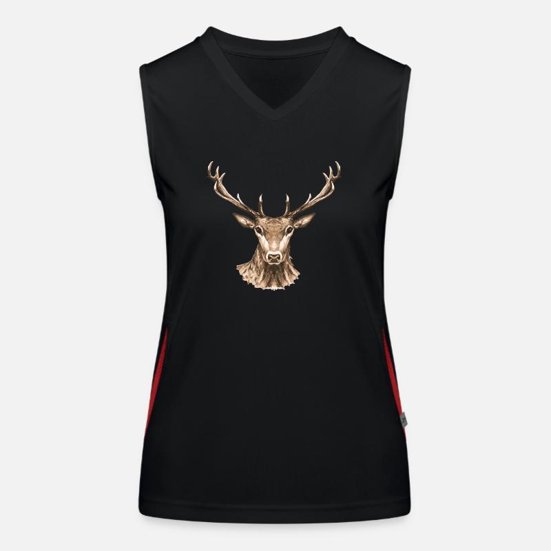 Cerf Débardeur respirant contrasté Femme