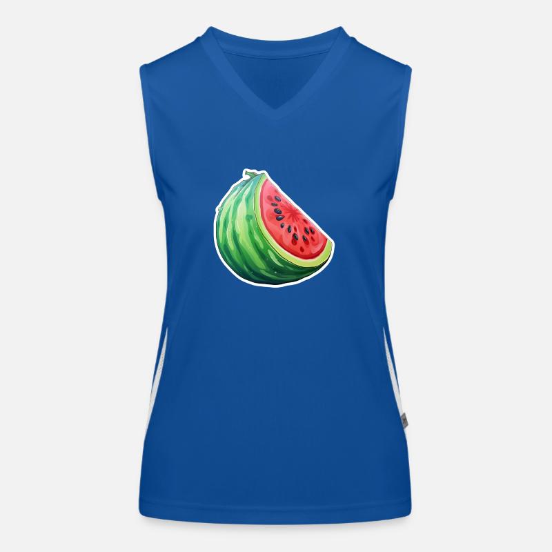 Quartier de la pastèque Débardeur respirant contrasté Femme