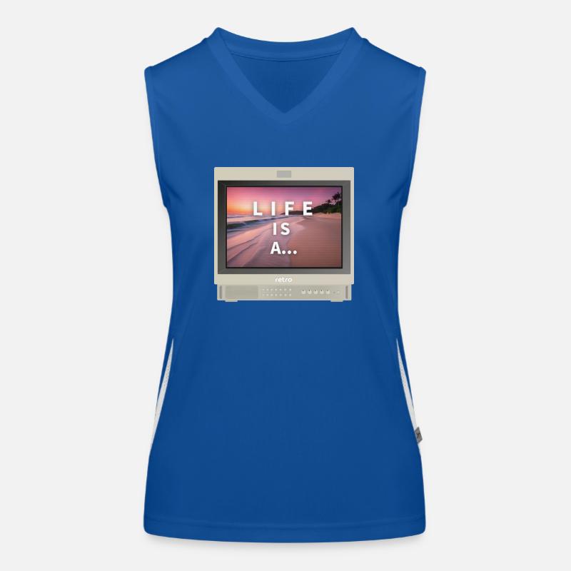 PVM Lover - Life is a... beach Women's Functional Contrast Tank Top