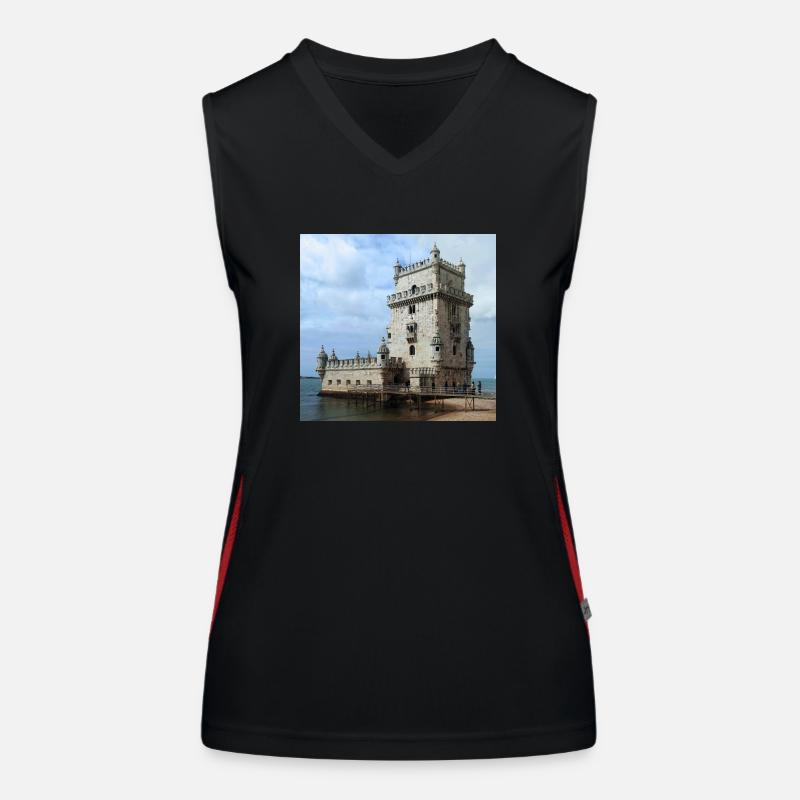 Belém Tower Women's Functional Contrast Tank Top