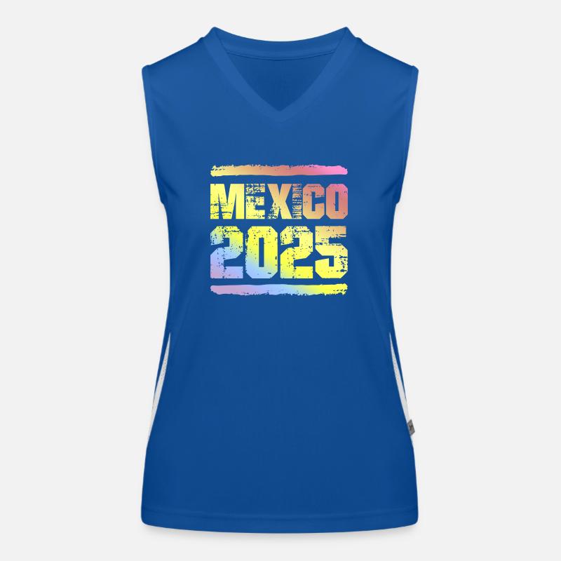 Mexiko 2025 Bunt Funktionelles Kontrast-Tank Top für Frauen