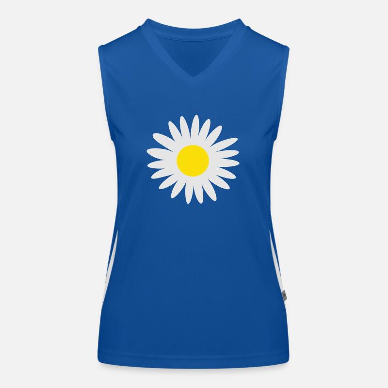 Gänseblümchen Funktionelles Kontrast-Tank Top für Frauen
