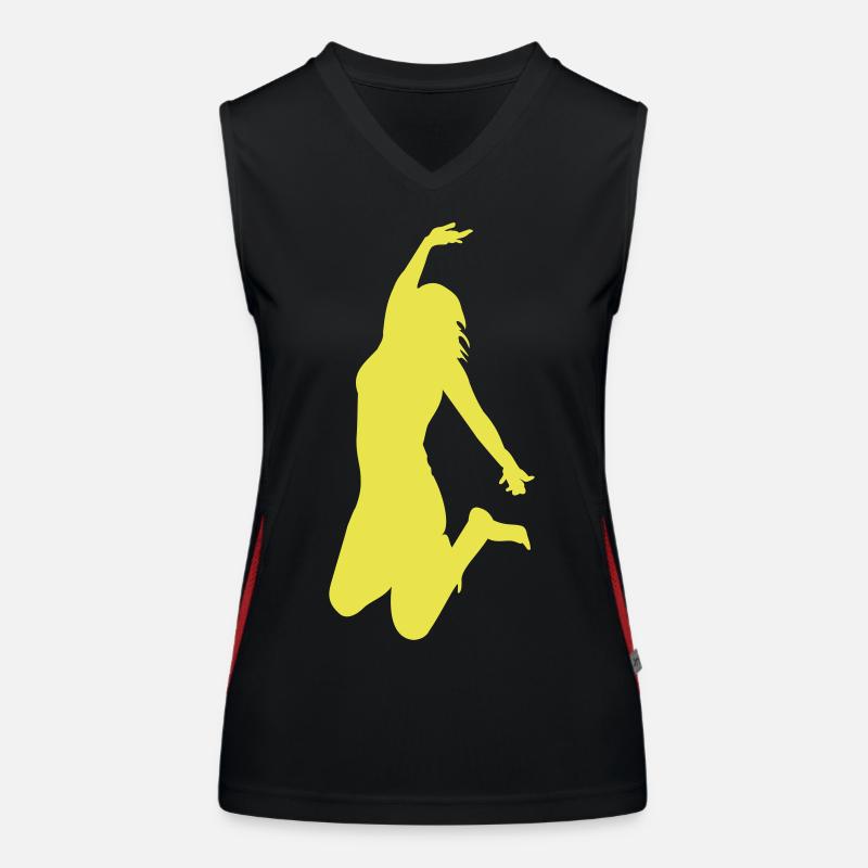 Freudensprung Funktionelles Kontrast-Tank Top für Frauen